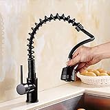 BNFD Küchenarmatur Küchenarmatur Frühling Wasser-Hahn-Waschwanne Kalt Pot Hot H