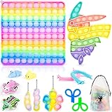 Big Pop Fidget It Toys Set, Riesige große Push Bubble Pop Sensory Toys für Party, Jumbo Riesige Autismus Angst Stressabbau Silikon Squeeze Toys für Kinder Erw