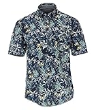 CASAMODA Freizeithemden Print Casual Fit Dunkelblau 6XL