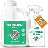 Silberkraft Anti Spinnen-Spray 2 L + Sprayflasche 500 ml - Spinnenabwehr - Zitroneneukalyptus zur Vertreibung von Spinnen - Anti-Spinnen-Mittel - Sofort- und Langzeitwirkung