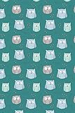 Cute Owls: Teal 6 x 9 Graph Ruled Notebook