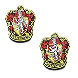 Harry Potter House of Gryffindor House Hogwarts-Wappen, bestickte Aufnäher zum Aufbügeln, taktische Militärische Morale Emblem, Aufnäher, Set, Applikationen, Abzeichen für Mantel, Jacke, Hut, Rucksack