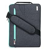 BUBM 8-11,6 Zoll Laptop Sleeve Tablet Tasche für MacBook Air 11,6 Zoll Tasche Samsung Galaxy Tab Pro Wasserabweisend Schwarz Schwarz Größe: 11,6-12,3 Z