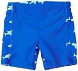 Playshoes Jungen UV-Schutz Shorts Hai Badehose, Blau (original), 122/128