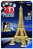 Ravensburger - 3D-Puzzle, Eiffelturm-Sonderedition Nacht mit LED, empfohlenes Alter ab 10 Jahren, 226 Teile - 47 x 18 x 18