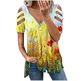 5XL t-Shirt stark formend weiß jeanshemd Decke zum anziehen Spitzen Oberteile Damen shqiptar Pullover Tanktop ce&ce top dunkelblau t-Shirt miederkleid rot Blackpink Hoodie(A3-Gelb,M)