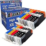 Alaskaprint 10x kompatible Tintenpatronen als Ersatz für Canon PGI-550 XL CLI-551 XL mit Canon Pixma MG5400 Series MG5450 MG5550 MG5650 MG6450 MG6650 MX725 MX925 IX6850 IP7250