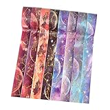 Molshine Set of 8 (16.4FT/Roll) Galaxy Washi Masking Tape, Sticky Paper Tape for DIY,Bullet Diary Decorative,Gift Wrapping, Scrapbook, Arts Crafts Office Party Supplies-Galaxy Constellation S