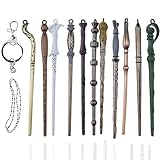 11 Stück Anime Cosplay Zubehör Harry Potter Zauberstab Zeitkonverter Sanduhr Halskette Anhänger Set Box