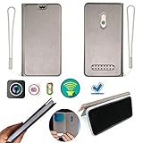 Hülle Für Huawei Ascend P7-L00 Dual SIM Td-LTE (Huawei Sophia) Silikon Schutzring + Flip Cover Stand Shell Silb