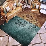 MMHJS Umweltschutz Europäischer Rechteckiger Haushalt Teppich Wohnzimmer Schlafzimmer Große Fußmatten Balkon Studie Weiche Fußmatten Willkommene Veranda Fußmatten 50x80