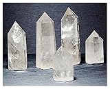 JSJJPLM Natürlicher Kristall 150g 5 stücke Große klare Lemurian Saatgut Quarz Natürliche Punkt Kristall Raue Heilung