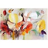 ZHANGPENGBOFBH malerei auf leinwand Abstrakte aquarell Blume öl Moderne wandkunst Blume Bild für Wohnzimmer Wand Poster dekor 60x80 cm (23,6'x31,5) Kein R