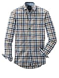 OLYMP Herren Freizeithemd Langarm Casual,Kariert,modern fit,Button-Down-Kragen,braun 28,S