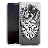 Silikon Hülle kompatibel mit Nokia X6 Case transparent Handyhülle SGD SG Dynamo Dresden Löw