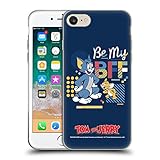 Head Case Designs Offiziell Offizielle Tom and Jerry Be My BFF Farbbloecke Soft Gel Handyhülle Hülle kompatibel mit Apple iPhone 7 / iPhone 8 / iPhone SE 2020