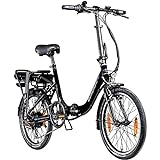 Zündapp Z110 20 Zoll E Bike Faltrad Damen Herren Elektrofahrrad klappbar Fahrrad Elektro Klapprad Ebike Pedelec E-Bike Erwachsene Klappfahrrad (weiß, 33 cm)