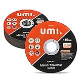 Amazon Brand - Umi Trennscheiben für Metall, Edelstahl, 20 Stück, 115mm x 1,2mm x 22mm, für Wink