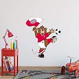 alenio 9103 - alenio Wandtattoo - FC Bayern München Berni mit Fahne, 29x33