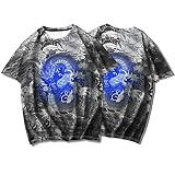 SSBZYES Herren-T-Shirts mit kurzen Ärmeln Herren-T-Shirts in großen Größen Rundhals-T-Shirts Herren-T-Shirts mit Animal-Print Bedruckte Kurzarm-Oberteile in großen Größen für H