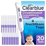 Clearblue Kinderwunsch Ovulationstest Fortschrittlich & Digital - Fruchtbarkeitstest für Eisprung, 20 T