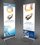 81,3 x 200,7 cm leicht Roll-Rolle bis Banner Ständer Plus Individuelle Banner Messe Display Schild Halter mit Trag