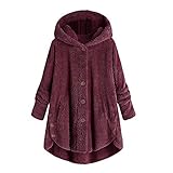 Zshosam Damen Regenjacke Lang Einfarbig Regenmantel Outdoor Übergröße Übergangsjacke mit Kapuze Winddicht Wasserdicht Regenfest Sonnenschutz Atmungsaktiv Softshell-Jacke Outdoorjacke Funktionsjack