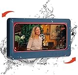 Dusch-Handyhalterung, selbstklebend, wasserdicht, berührbare Anti-Beschlag-Bildschirmhülle, Wandhalterung, Handyablage für Badezimmer und Küche, passend für Handys unter 17,3 cm (6,8 Zoll)