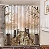 Tiervorhänge Baby Elefant Fliegen in den Wolken Duschvorhang, Wasserdichter Badezimmer Dekorativer Hakenschirm S.12 180x200