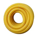 Fashion-Sonderposten Drainagerohr Sickerrohr Gelb Gelocht DN100 Entwässerung NEU Meterware - Schlitzbreite: 1,2mm, 10 M