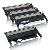 4 Toner kompatibel für Samsung CLP-320 CLP320 Series, CLP-325, CLX-3185 FN FW N - Schwarz 2.500 Seiten, Color je 2.000 S