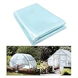 AGLZWY Folientunnel Polyethylenfolie Transparent Winterfest Treibhausfolie Pflanzenschutz Frostschutz Und Hitzeschutz, Anpassbar (Color : Blue, Size : 8x10m)