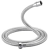 GRIFEMA G851-18 Verdrehschutz Brauseschlauch, 1.8 M, Universal Duschschlauch, Edelstahl, Silber [Exklusiv bei Amazon]