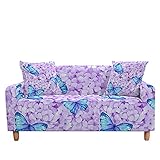 Butterfly Sofabezug elastischer Sofabezug Wohnzimmer staubdichter Sessel Rutschfester All-Inclusive Sofabezug A8 2-S