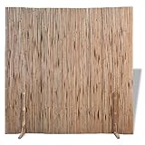 vidaXL Bambuszaun Zaunelement Sichtschutzmatte Raumteiler Bambusmatte Sichtschutzzaun Bambus Zaun Naturzaun Windschutz Sichtschutz 180×170