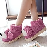 Schuhe Weite H Damen,Damen Stiefel Hausschuhe, Winter Warme Baumwollpantoffeln, All-Inclusive Und Cartoon Home SüßE Pelzige Dicke Baumwollschuhe Mit Dicken Sohlen FüR Herren Und Damen, Halloween- U