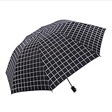 XJYJF Faltende Regenschirm Reise Sun Regen Regenschirm for Frauen Unzerbrechlich Tragbare UV-Schutz Kompakte Reise-Regenschirm ，Sonnenschutz (Color : Black, Size : Free)