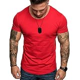 Classics Herren Long Shaped Turnup Tee T-Shirt Herren T-Shirt Basic mit Rundhals einfarbig Slim Fit in weiß schwarz blau g