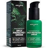 Gesichtspflege für Männer Anti-Aging 'Daily Protection Cream' Hochwertige Naturkosmetik mit Hyaluron - BIO Gesichtscreme gegen Falten von Ascarpe Men - 50ml - MADE IN GERMANY