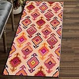 Vintage Carpet Hallway, Bohemien Runner Rug 70x180cm with Non Slip Backing Washable, Long Hallway Runner Rug for Hallway Entryway