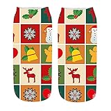 Zhiyao Wintersocken Damen Weihnachtssocken Warme Socken Baumwolle kuschelsocken Atmungsaktiv Weich Sneakersocken Mehrfarbig