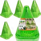 VDYXEW Schneckenabwehr Pflanzenhut, Pflanzenhut 40er-Pack aus Kunststoff, zum Schutz vor Sonne, Frost, Schneck