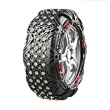 KMNN Schneeketten für Autoreifen, Autos, Lieferwagen, Geländewagen, Geländewagen, allgemeine Schneeketten, TPU-Material, schnelles Eisbrechen (Reifenbreite 165-235 mm),C