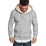 Herren Herbst Hoodies Kapuzenpullover Männer Volltonfarbe Langarm Hoodies Sweatshirt Tops Shirt Langarm Herbst Winter Casual Frühling Top Bluse Trainingsanzüge Jack