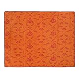 casa pura® Gartentischdecke Monika | orange mit Trend Blumenmuster | Weichschaum Tischdecke für Garten und Balkon | rechteckig 130 cm x 160
