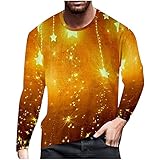 Herren Langarm Rundhals Print Farbe Mode lässig t-Shirt Langarm top 2175k Southern Cross fenriswolf Fenrir Evil Smile Force herrenpiquee knitterfreies Kleid Crowley gemustertem ln6324 long