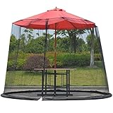 AXH 10FT Patio Regenschirm Moskitonetz Netting Screen Table, für Gartenmöbel, Insekten Sicheres Sonnenschutzdesig