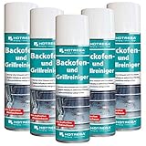 HOTREGA Backofen- und Grillreiniger 300ml, Ofenreiniger, Backofenspray, Backofenreiniger, Herdreiniger, Fettlöser, Mengen:5