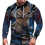 BAIXIAOCHI Dragon Ball Anime 3D Pullover Lose Casual Kordelzug Langarm Hoodie Herbst Und Winter H