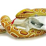 Goldpython Kuscheltier Schlange Python Albino Plüschschlange gelb 150 cm Plüschtier Honey - Kuscheltiere*b